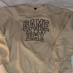 Cream Game Day Sweatshirt